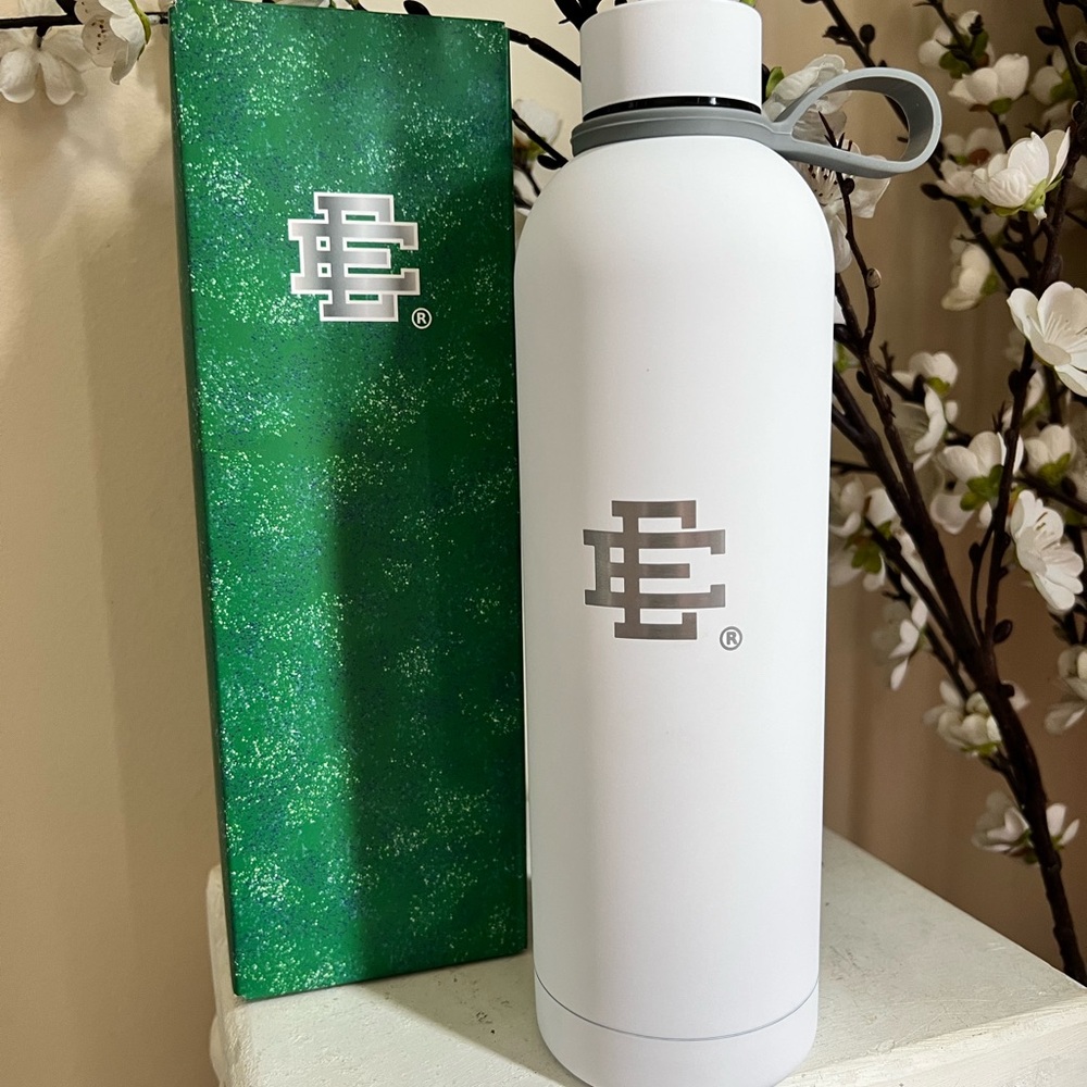 Eric Emanuel Unreleased Stainless Steel EE Water Bottle White